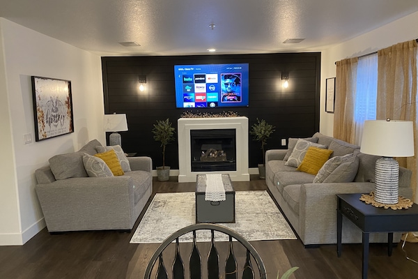 TV connectée, cheminée