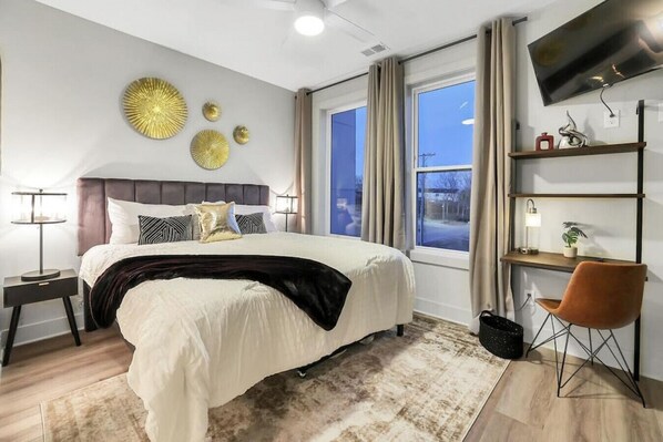 4 多间卧室、熨斗/熨衣板、免费 WiFi、床单