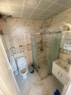 Elite Double Room | Bathroom | Separate bathtub and shower, jetted bath, hydromassage showerhead