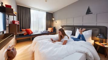 1 dormitorio y ropa de cama de alta calidad