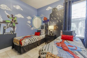 5 bedrooms, iron/ironing board, travel crib, free WiFi