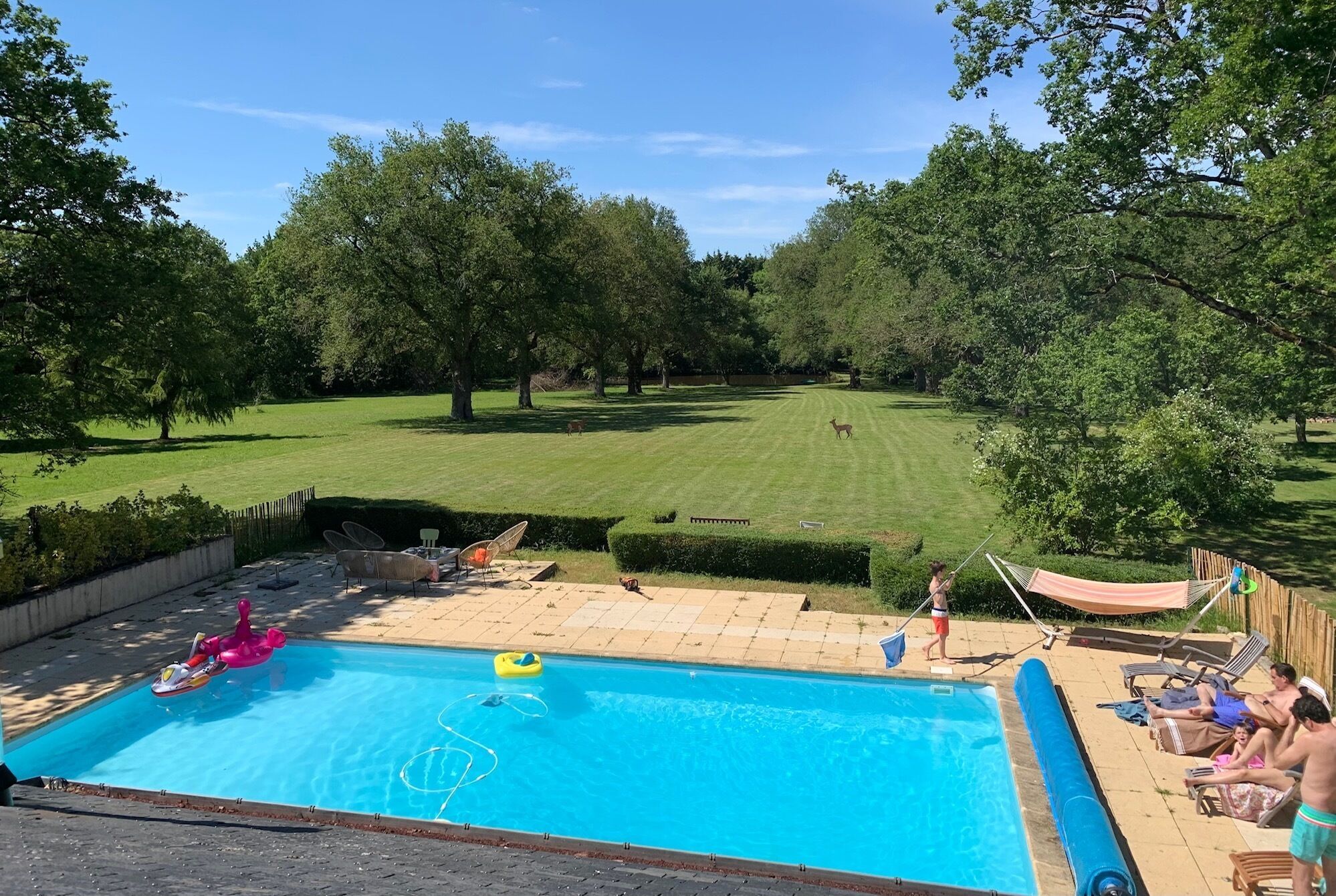 House for 15 people with swimming pool and fireplace