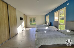 4 chambres, lit parapluie, Wi-Fi gratuit