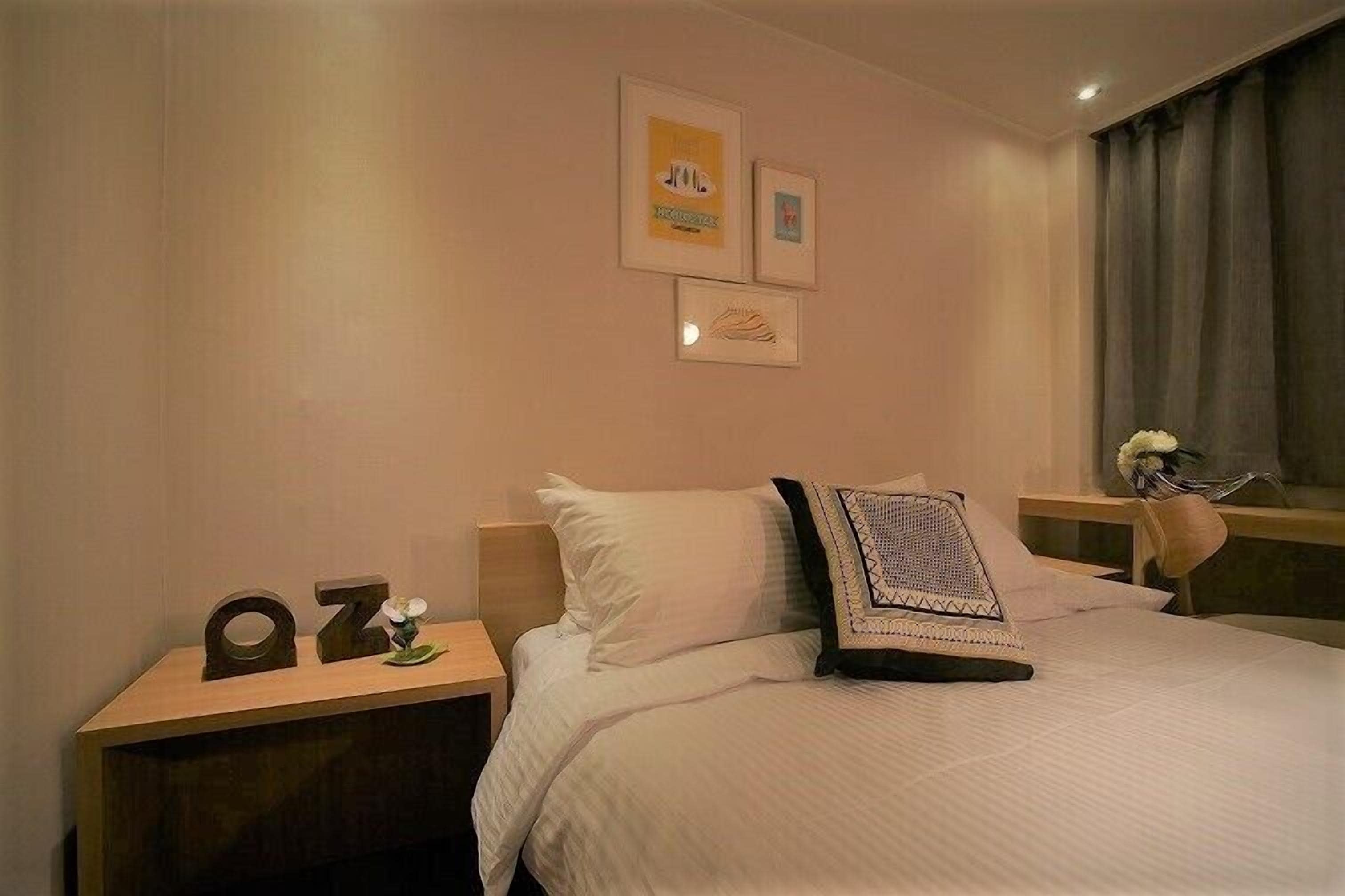 deluxe double room | premium bedding, memory-foam beds, blackout curtains, free wifi