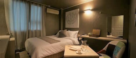 Chambre Deluxe double | Literie de qualité, lit avec matelas en mousse à mémoire