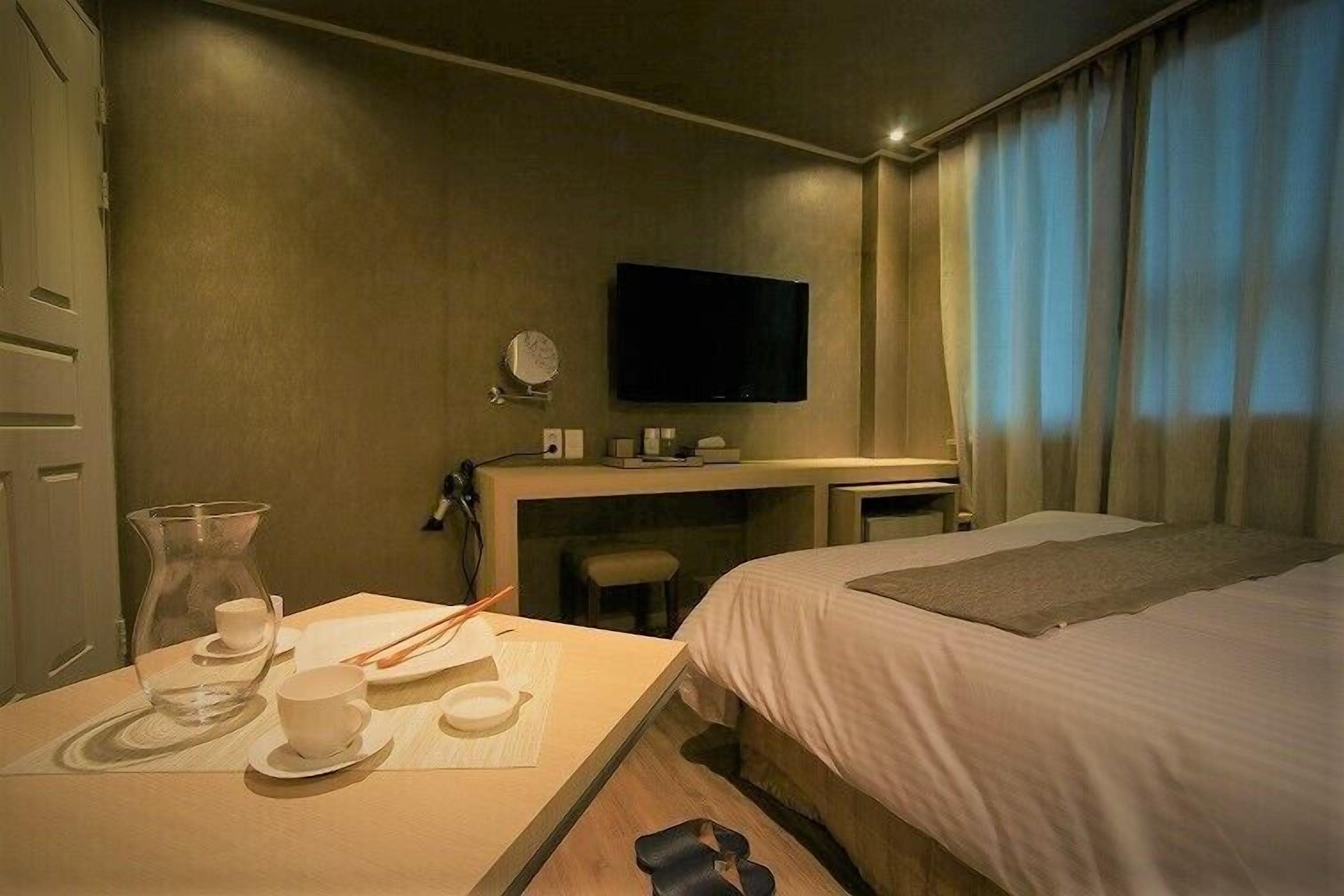 deluxe double room | premium bedding, memory-foam beds, blackout curtains, free wifi