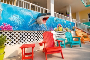 Terrace/patio - Beach House, Waterfront, Sombrero Beach, Florida Keys Rental, Private Pool, Dock (Marathon)