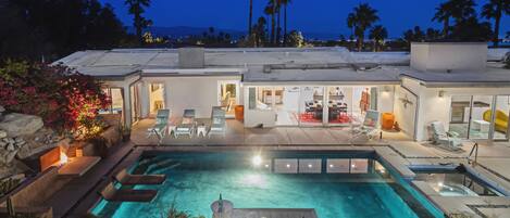 A heated pool