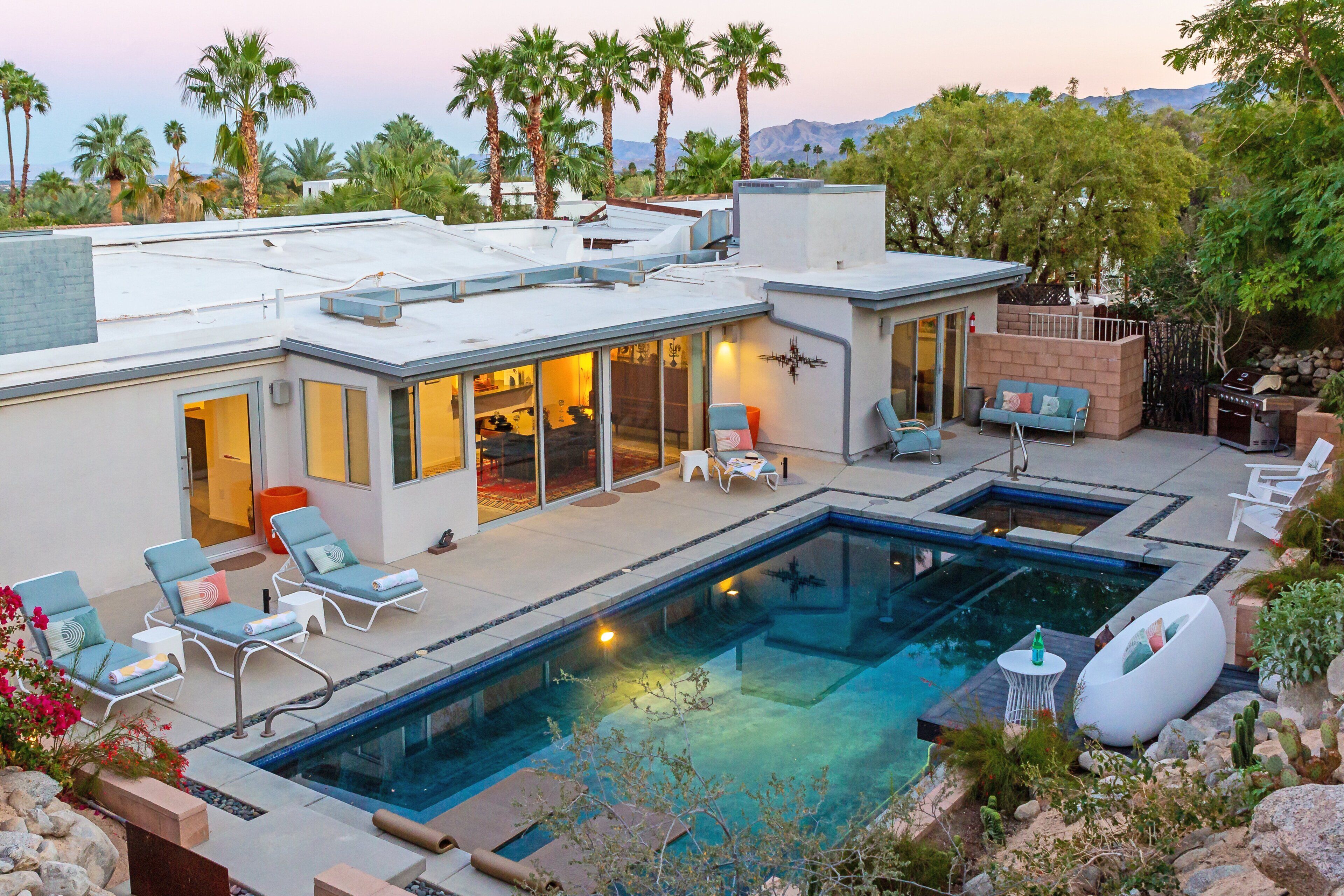 A heated pool