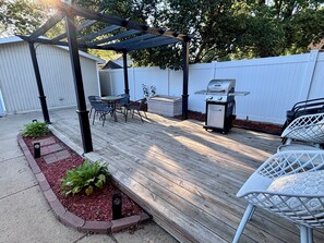 屋外ダイニングエリア