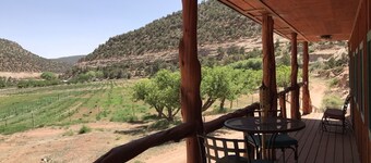 Rustic Bunkhouse with canyon views.