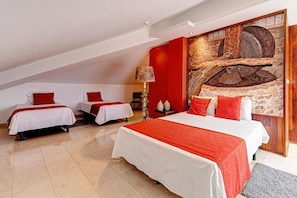 Family Studio, 1 Bedroom, Terrace | Individually decorated, individually furnished, free WiFi, bed sheets