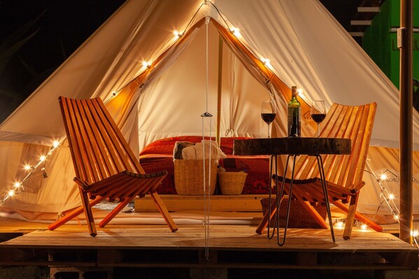 Deluxe Tent | Individually decorated, laptop workspace, bed sheets - Glamping Octli - Santuario de las Luciernagas X NANTLI LIVING (Nanacamilpa)