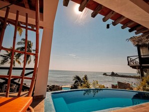 Standard Room, 1 Bedroom, Private Pool, Sea View | Hypo-allergenic bedding, minibar, blackout drapes, free WiFi