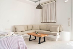 Living area - Ambience Suites (Santorini)