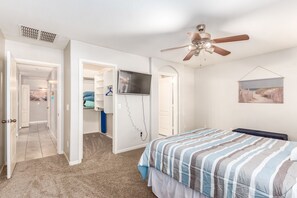 4 dormitorios, tabla de planchar con plancha, wifi gratis y ropa de cama