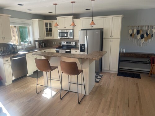 4 Bedroom's with private backyard oasis and heated pool