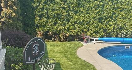 4 Bedroom's with private backyard oasis and heated pool