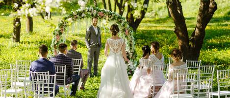 Espace banquet en plein air