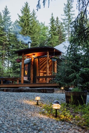 Exterior detail - Gorgeous Yurt in Mountains Near Glacier National Park  (Kila)