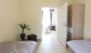 2 slaapkamers, wifi, beddengoed