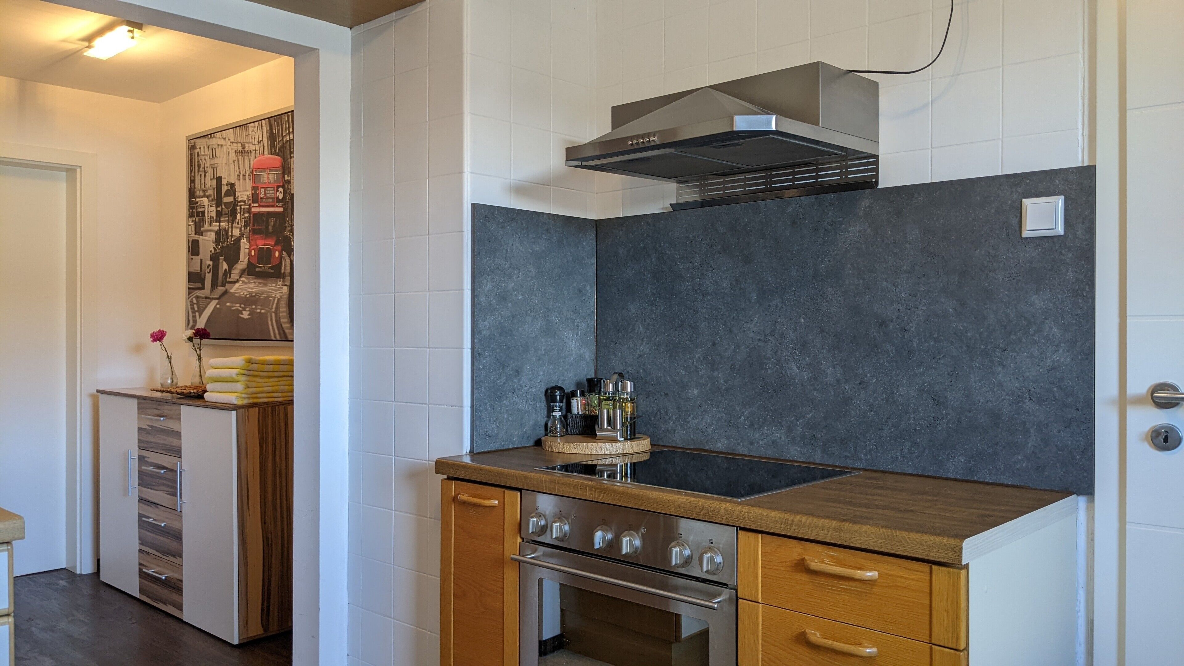 Kühlschrank, Ofen, Herdplatte, Geschirrspüler