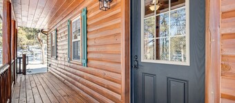 Rural Wood Cabin Surrounded by Trees with WiFi, W/D, & Gorgeous Deck