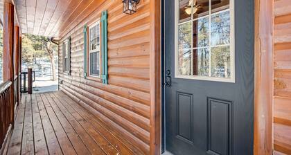 Rural Wood Cabin Surrounded by Trees with WiFi, W/D, & Gorgeous Deck
