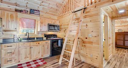 Rural Wood Cabin Surrounded by Trees with WiFi, W/D, & Gorgeous Deck
