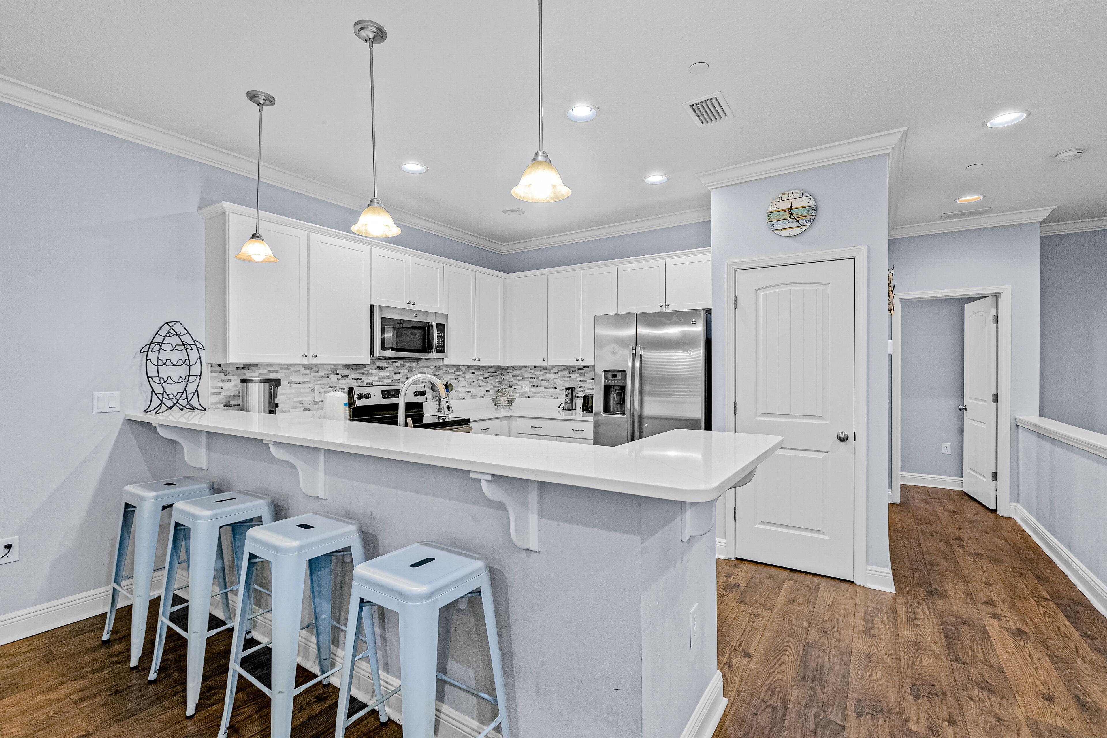 Modern Townhome with Shared Pool, Balcony & Patio, WiFi, & Central AC