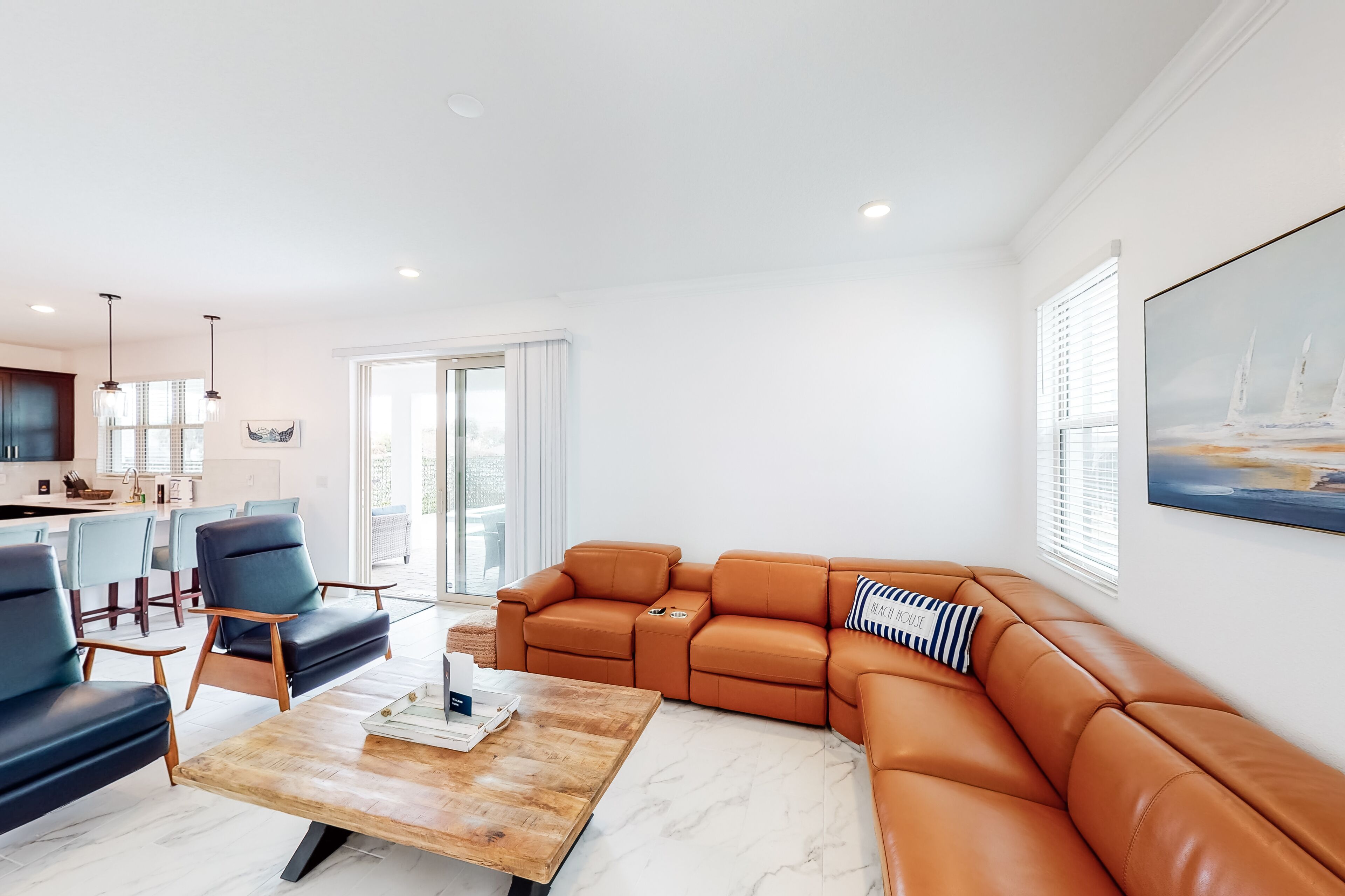 Inviting beach home with private pool, pool spa, upgraded amenities, W/D, & A/C