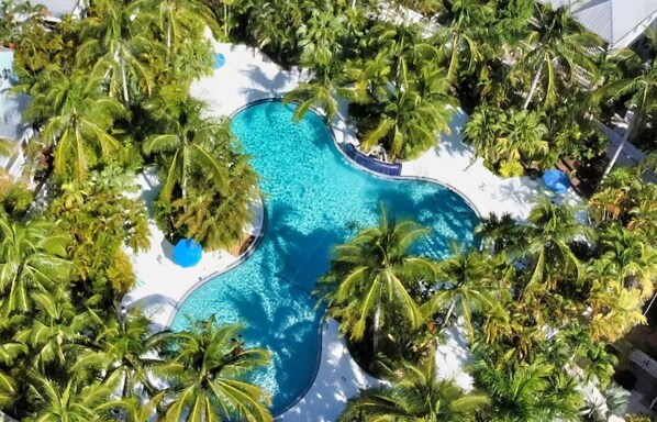 A heated pool