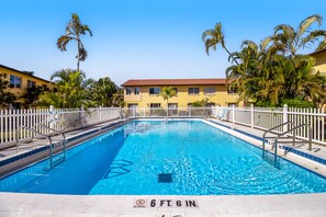 A heated pool
