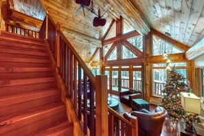 Interior - Expansive Getaway with Mountain Views, Hot Tub, Home Theater & Game Room (Carrabassett Valley)