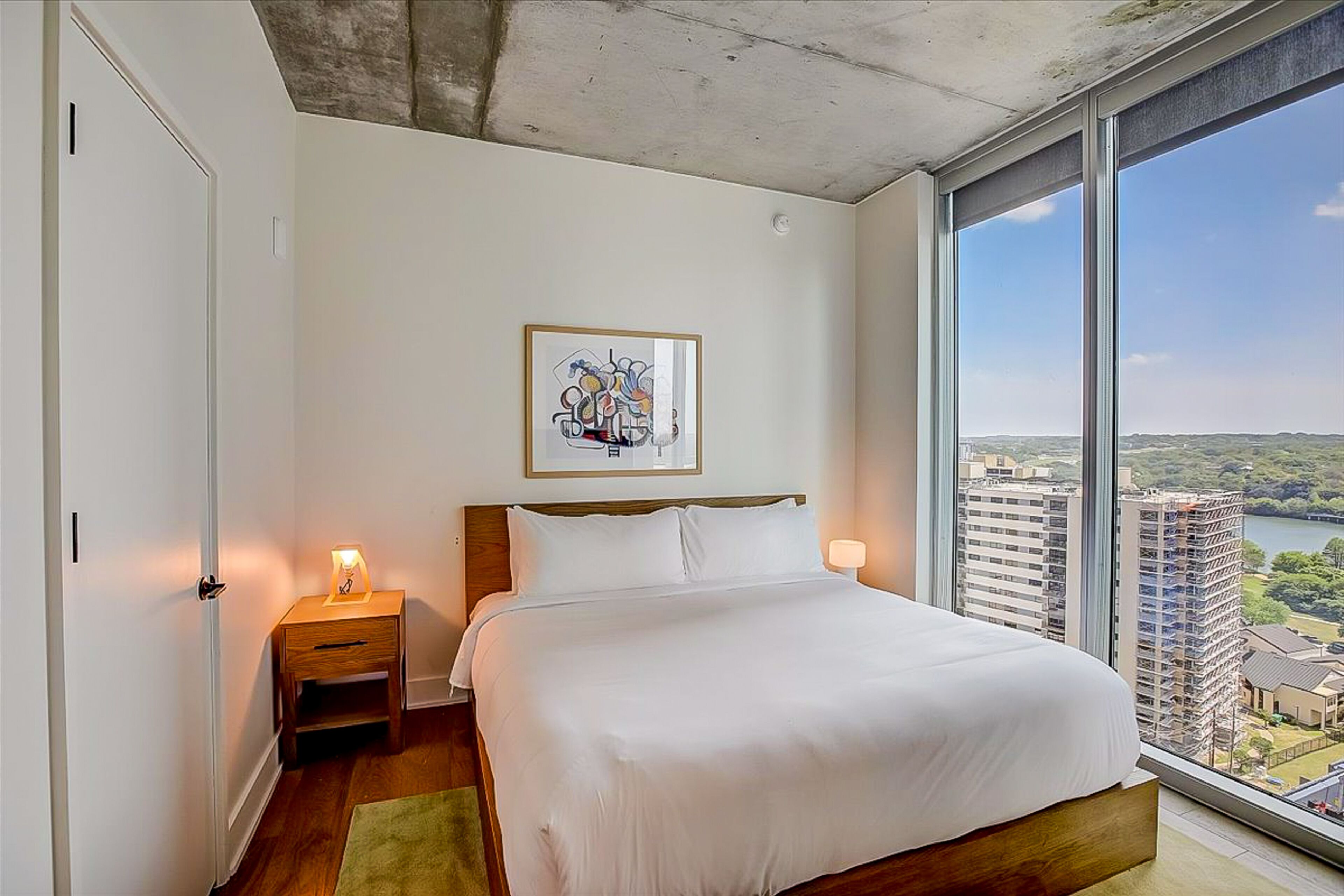 Brand new condo with pool, gym, fast WiFi, central AC, & private washer/dryer