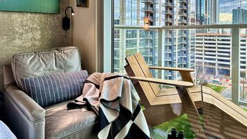 TV, fireplace, ping pong, books