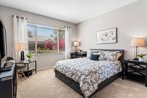 2 bedrooms, desk, iron/ironing board, free WiFi