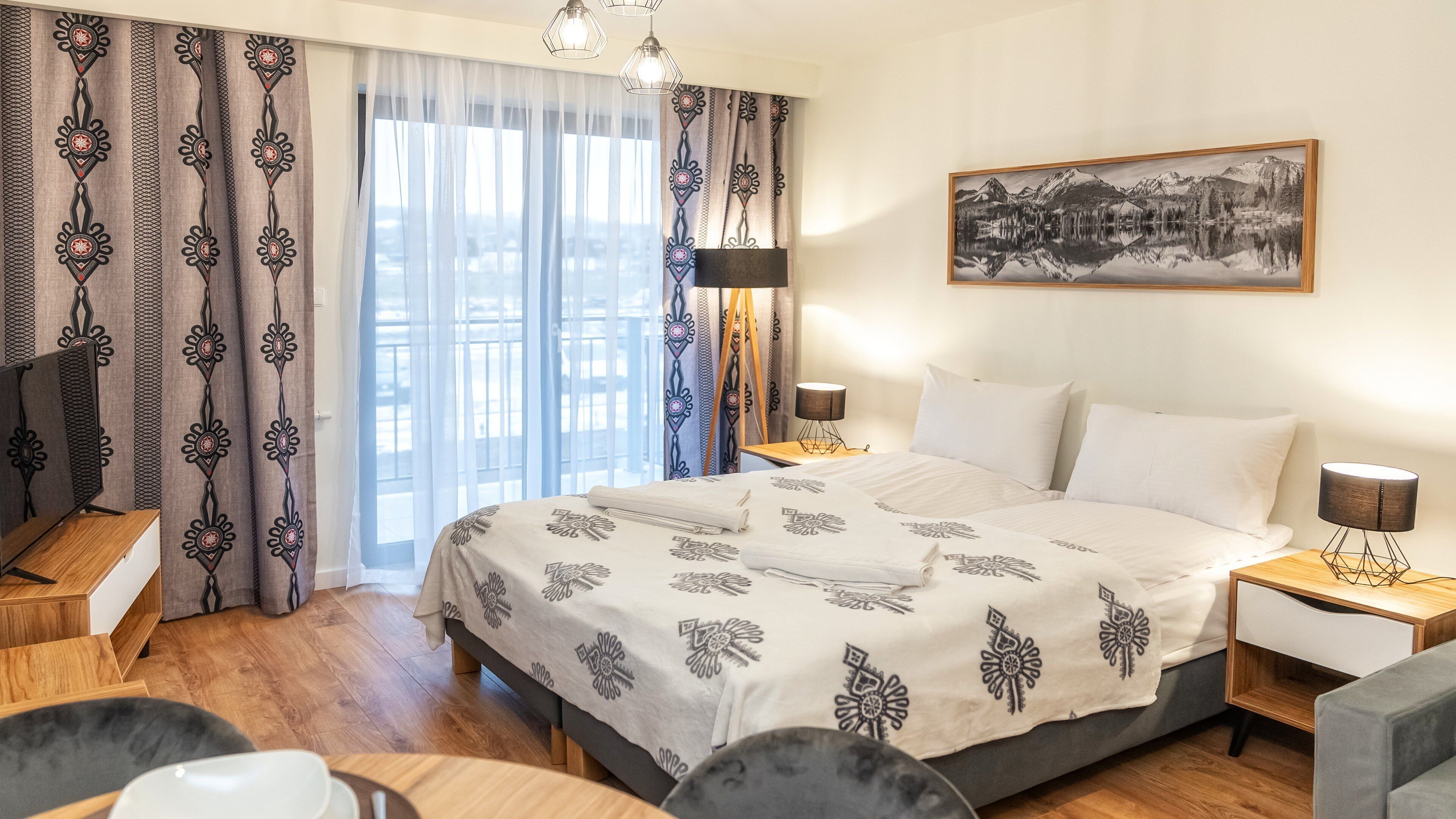 Suíte estúdio (H7) | Espaço de trabalho para notebook, ferros/tábuas de passar roupa