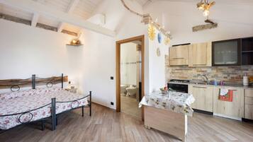 1 bedroom, iron/ironing board, bed sheets