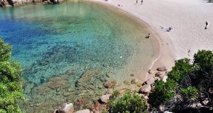 Spacious House in Costa Rossa with Partial Sea View and Terrace