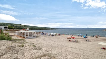 Vlak bij het strand