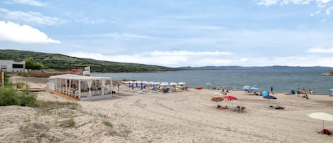 Vlak bij het strand