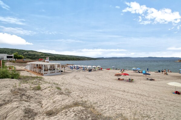 Vlak bij het strand