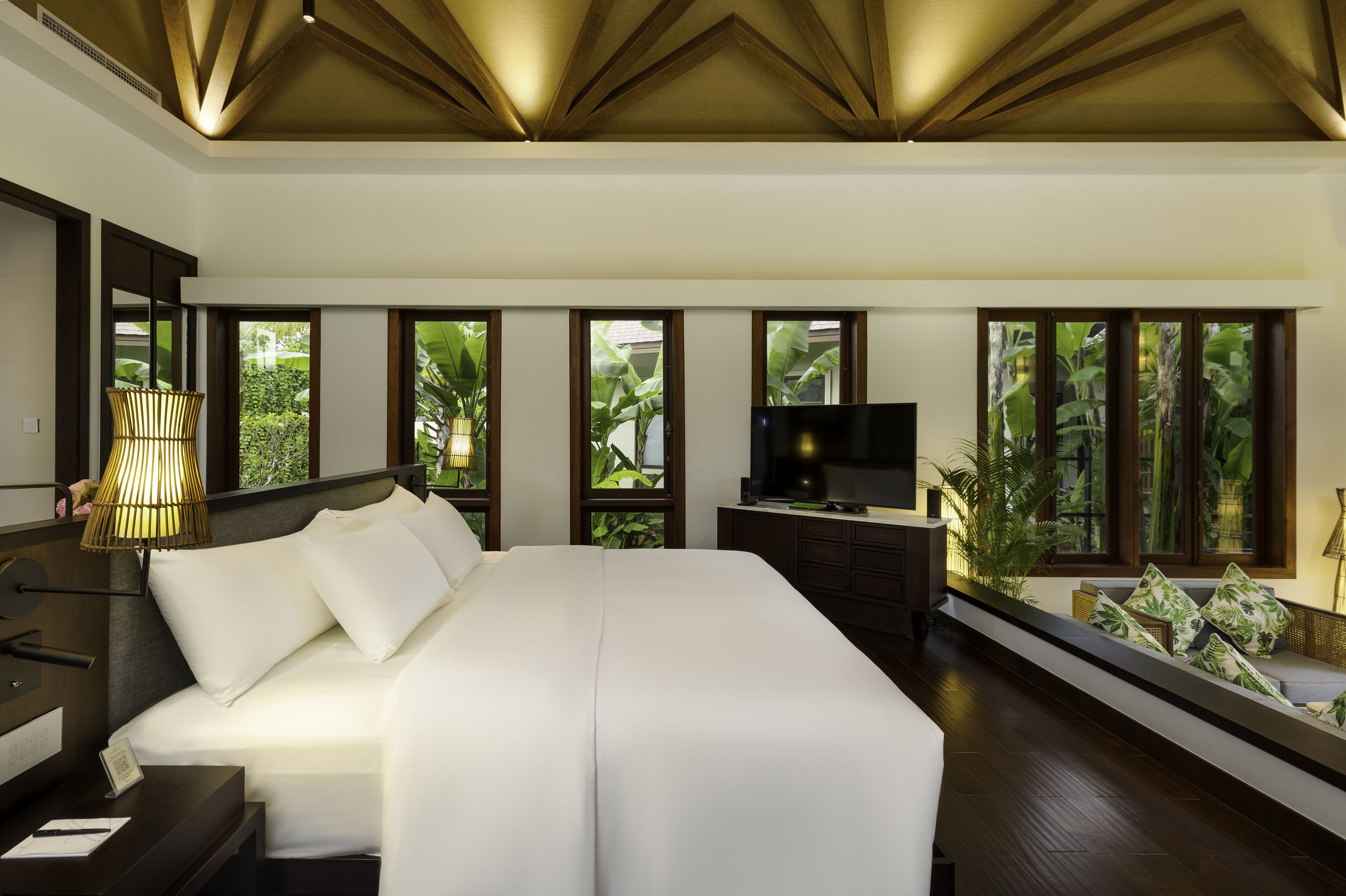 khmer pool villa | 1 bedroom, egyptian cotton sheets, premium bedding, down duvets
