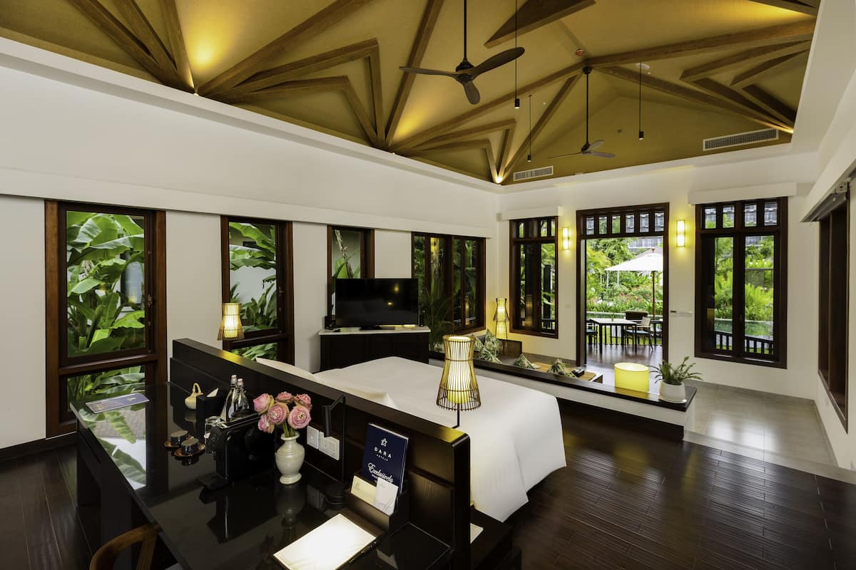 Khmer Pool Villa | 1 soveværelse, egyptiske bomuldslagner, premium-sengetøj, dundyner
