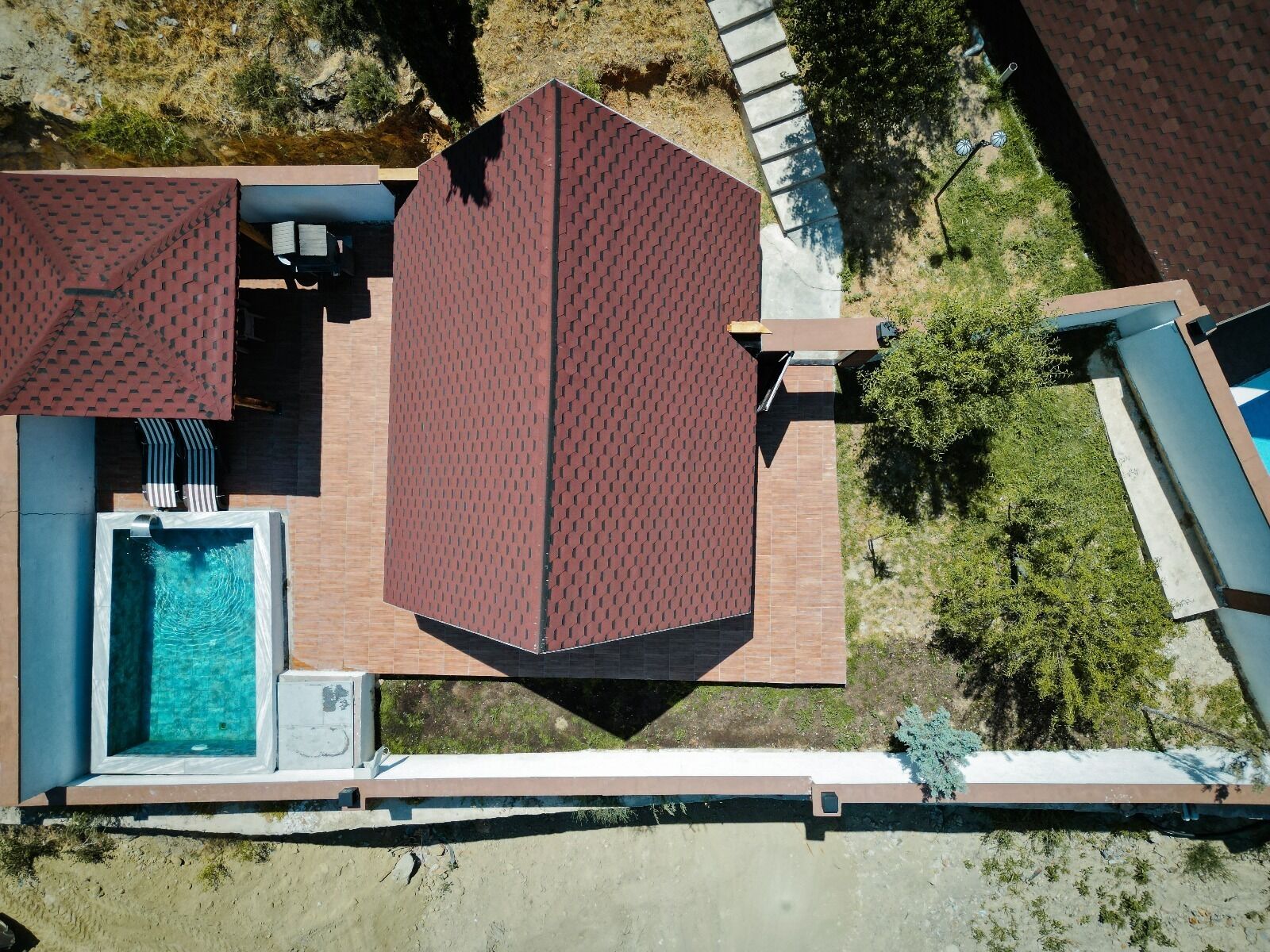 Bungalow 14 With Private Pool | Allergikerbettwaren, Minibar, schallisolierte Zimmer