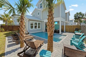 A heated pool