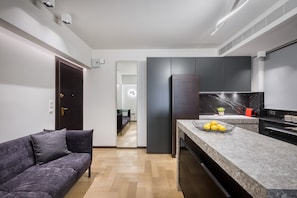 Apartment | Living room - Brand New Executive Apartment in Kolonaki Square (Athens)