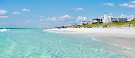 Beach nearby, beach towels