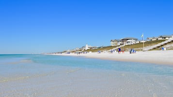 Perto da praia, toalhas de praia